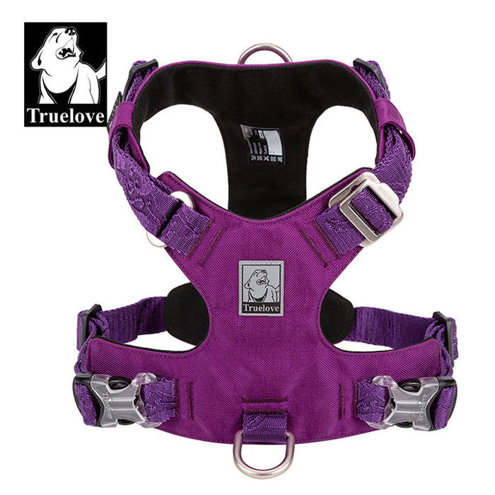 Large Weatherproof Lightweight Dog Harness Purple