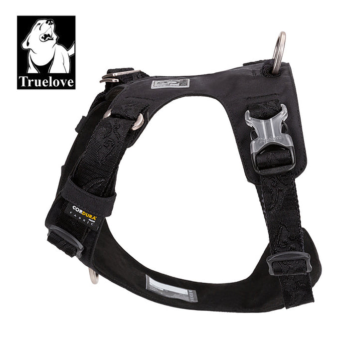 Medium Weatherproof Lightweight Dog Harness Black