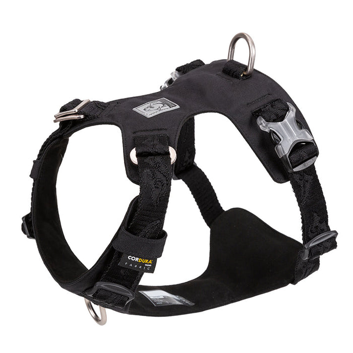 Medium Weatherproof Lightweight Dog Harness Black