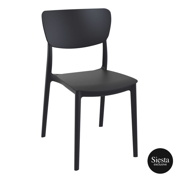 Premium High End Weather Resistant Monna Chair 82cm H - Black