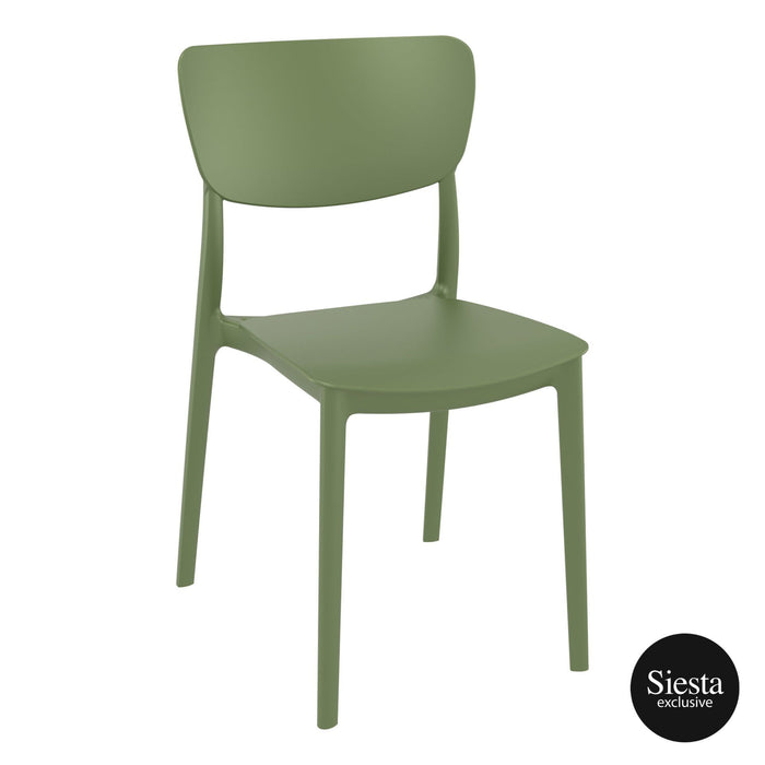 Premium High End Weather Resistant Monna Chair 82cm H - Olive Green