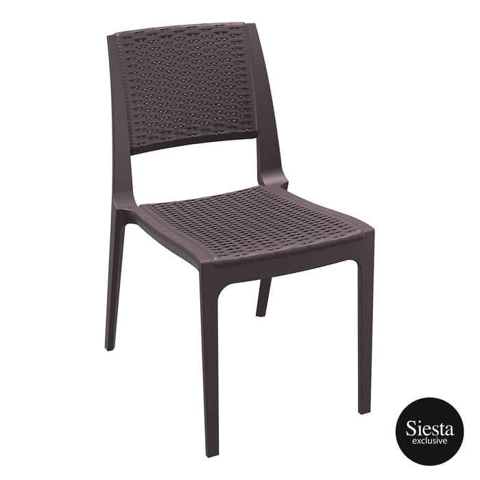 Premium High End Weather Resistant Verona Chair 84cm H - Chocolate
