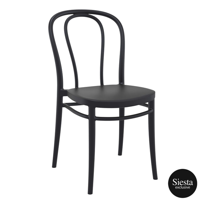 Premium High End Weather Resistant Victor Chair 85cm H - Black