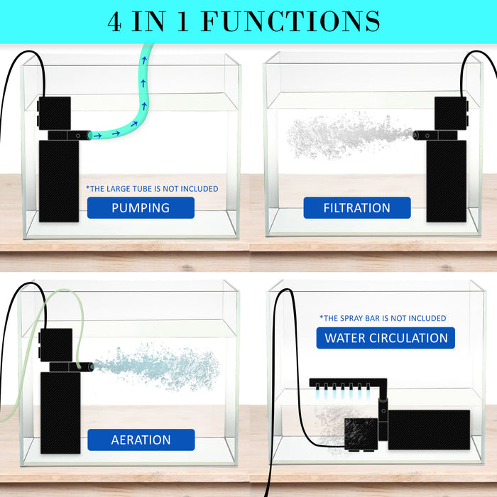 Submersible Aquarium Filter 1600L/H 35W 2.5m Pond Pump by Dynamic Power