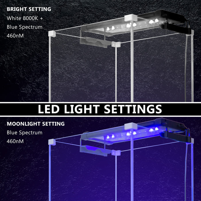 6W Aquarium Blue White LED Light for 30-50cm Tank by Dynamic Power