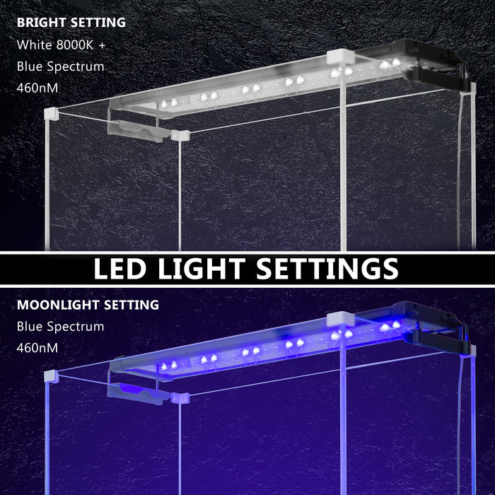 11W Aquarium Blue White LED Light for 50-70cm Tank by Dynamic Power