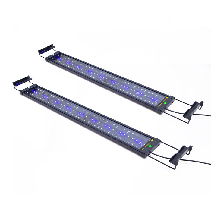 Set of 2 - 18W Aquarium Blue White LED Light for 75-95cm Tank  by Dynamic Power