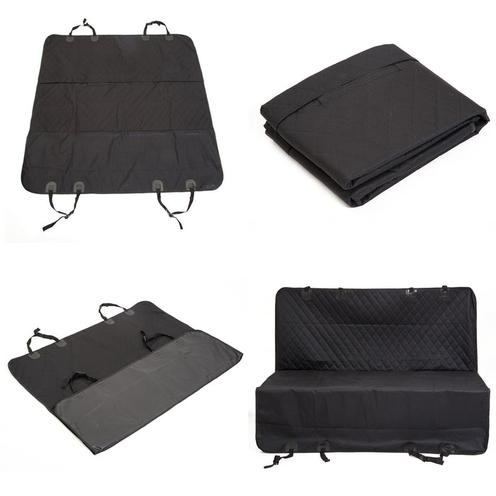 XXL Waterproof Portable Black Pet Car Boot or Seat Protective Cover Black