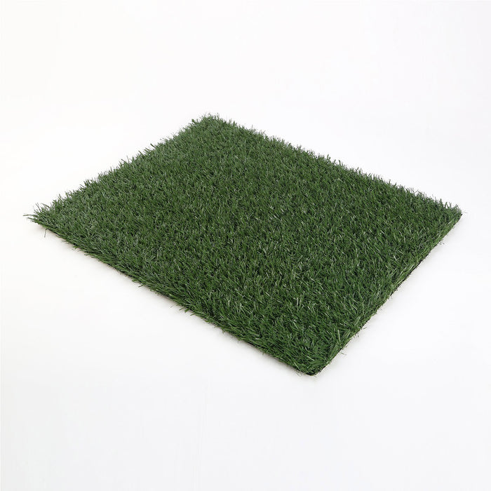 63cm  Indoor Pet Dog Toilet Training Tray and Grass Set | Quality Synthetic Grass Potty Training