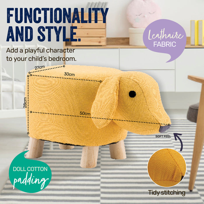 Funzee Premium Kids Animal Stool | Cute Dog Childrens Seating Stool