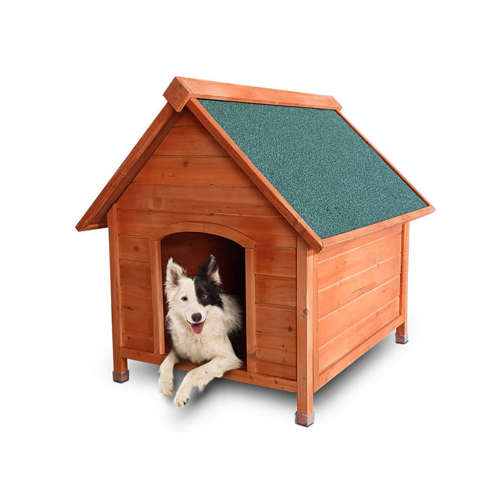 103cm Timber Dog A Frame Kennel  | Weather Resistant Wooden Dog House