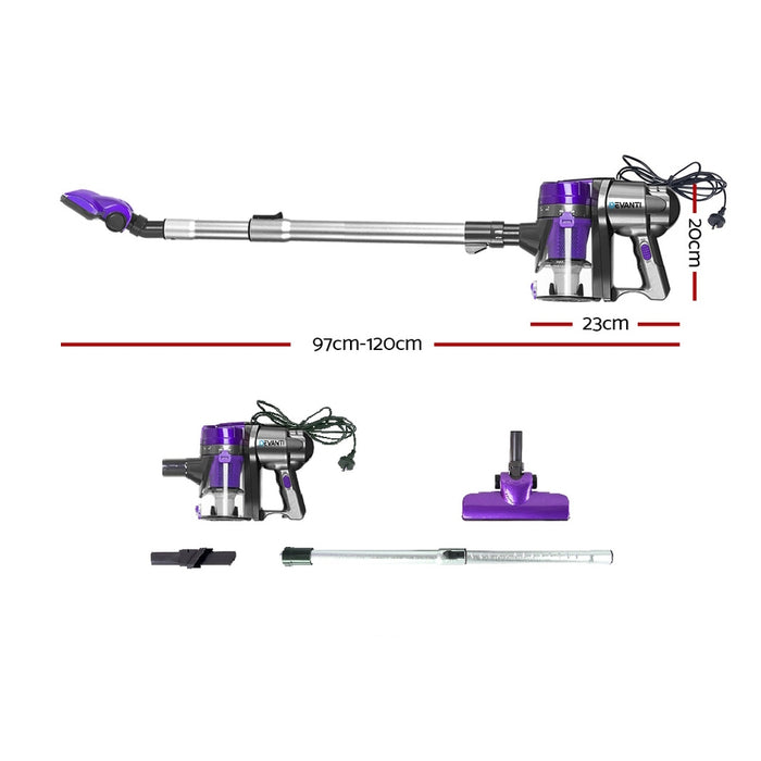 Light Powerful 450W Stick Handstick Vacuum Cleaner | Purple Corded Vacuum Cleaner