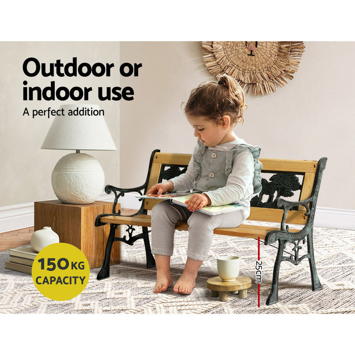 Funzee Kids Indoor or Outdoor Garden Bench | Cute Childrens Seating Bench