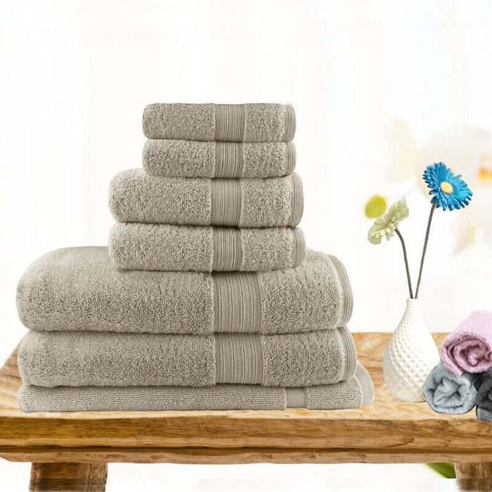 Softouch Highly Absorbent 100%  Premium  Cotton Towel Set | Hotel Quality Towel Sets | 7 or 14pc Sets | 7 Colours