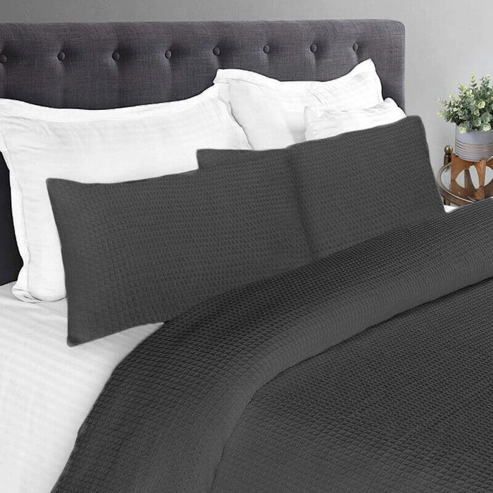 Shangri-La Honeycomb Quilt Cover Set | Ultra Soft Waffle Quilt Cover Set Airmax | 4 Sizes - 3 Colours