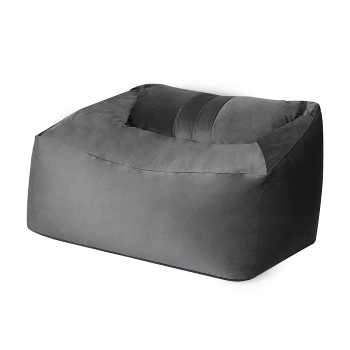 Ottoman Bean Bag Chair Cover Soft Velevt Home Game Seat Lazy Sofa 145cm Length