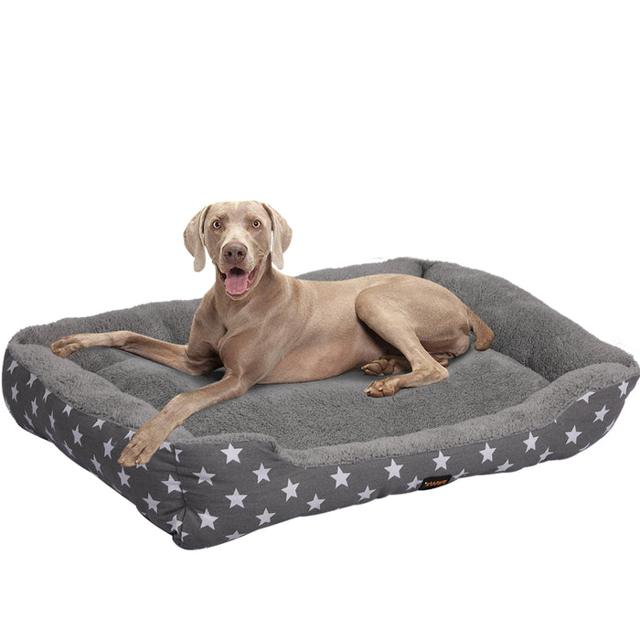 Pawzee Artso Soft Comfy Sofa Pet Bed | Cotton Filled Dog Bed - Grey XL