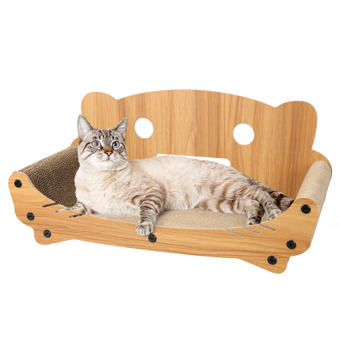 Pawzee Cat Kitten Claw Pet Bed | Kitty Scratching Post Cat Bed Sofa