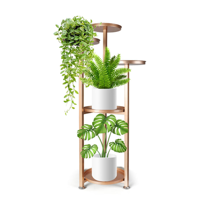 Natura 5 Tier High Quality Metal Plant Stand | Flower Pot Shelves and Stand Display | 2 Sizes - 5 Colours