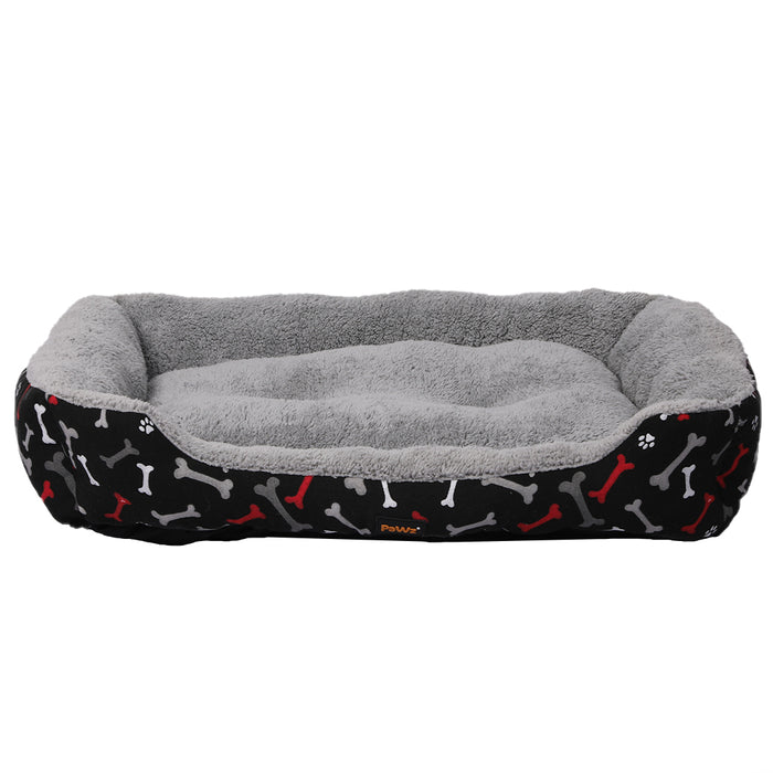 Pawzee Artso Soft Comfy Sofa Pet Bed | Cotton Filled Dog Bed - Black XL