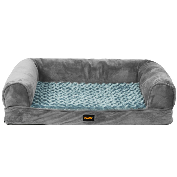 Pawzee Pet Bed Sofa | Plus Deluxe Sofa Dog Bed Grey XXL