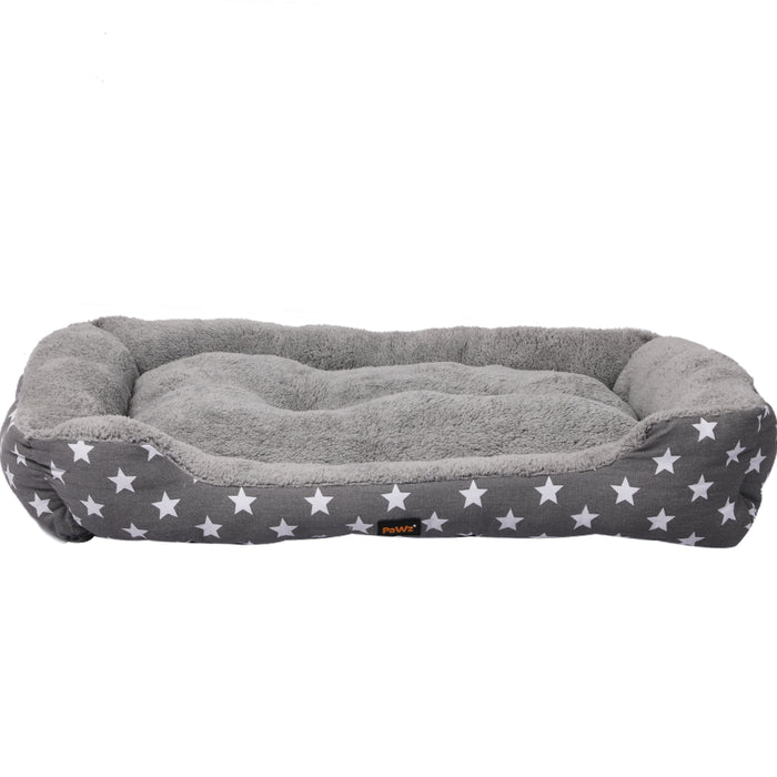 Pawzee Artso Soft Comfy Sofa Pet Bed | Cotton Filled Dog Bed - Grey XL