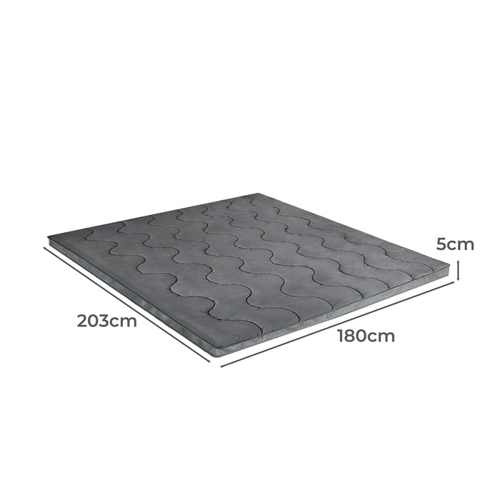 Pillowtop Mattress Topper Protector Bed Luxury Mat Pad Home Kingg Cover