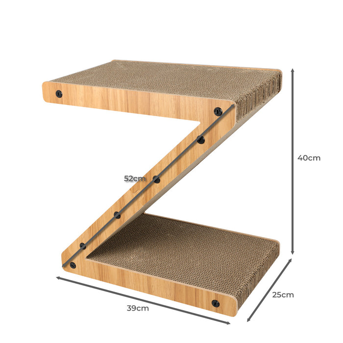 Pawzee Cat Scratcher Scratching Board | Z Shape Cat Scratcher