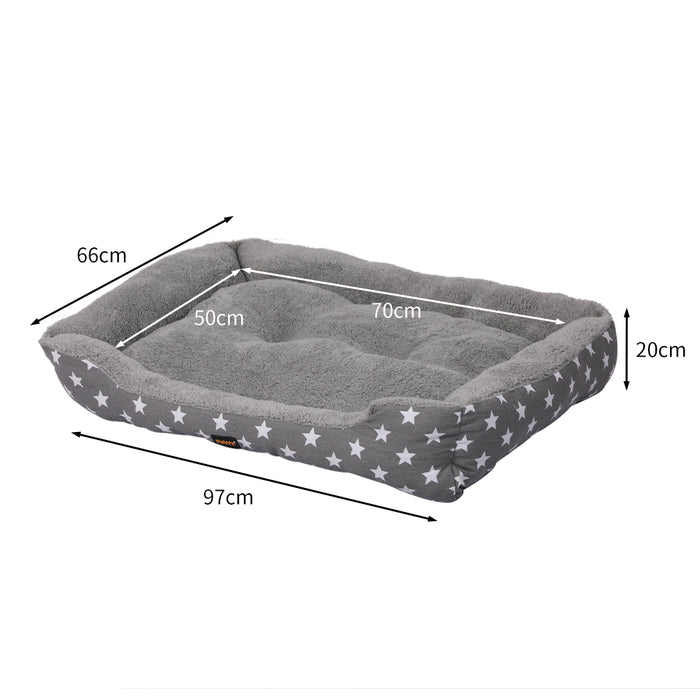 Pawzee Artso Soft Comfy Sofa Pet Bed | Cotton Filled Dog Bed - Grey XL