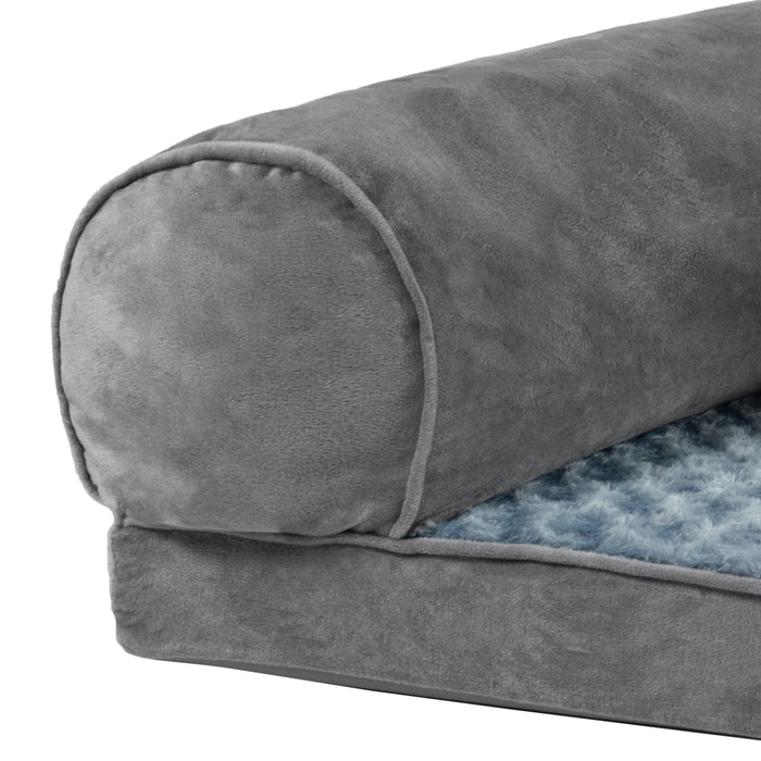 Pawzee Pet Bed Sofa | Plus Deluxe Sofa Dog Bed Grey XXL