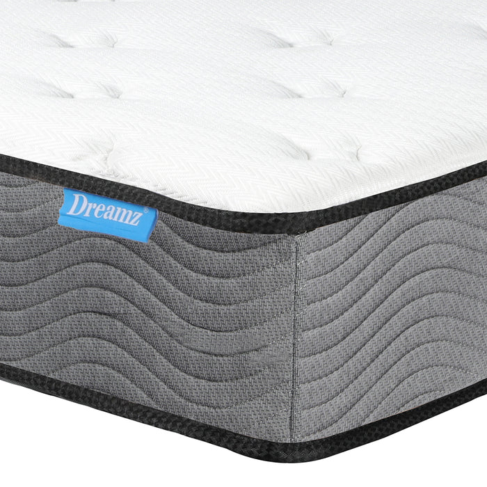 Spring Mattress Pocket Bed Coil Sleep Foam Extra Firm King Single 23CM