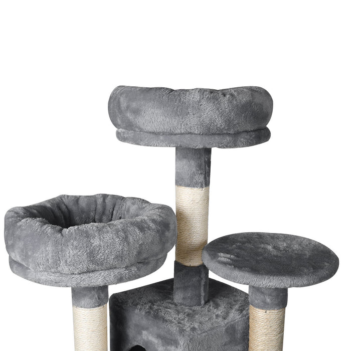 Pawzee 140cm Giant Cat Tree Scratching Post Tower For Large Cats in Grey