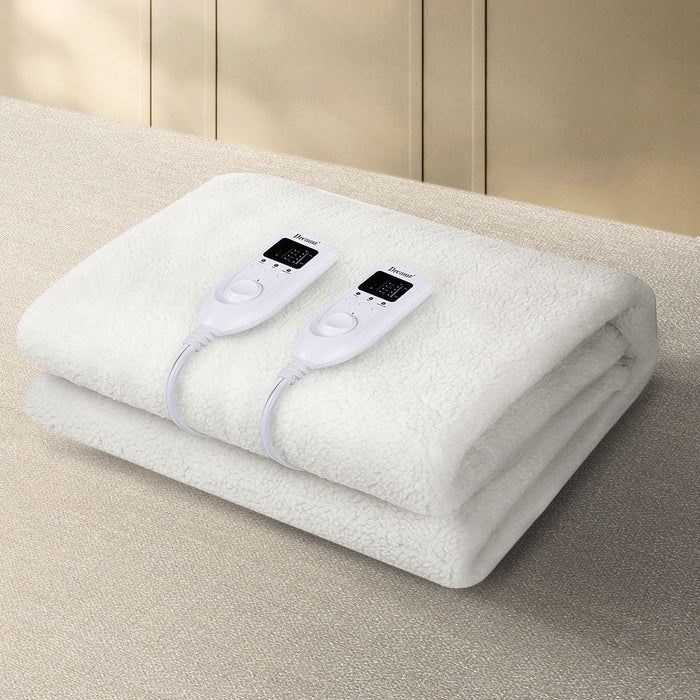 Luxore Super Warm 350GSM Electric Heated Blanket | Fully Fitted Fleece Heated Underlay