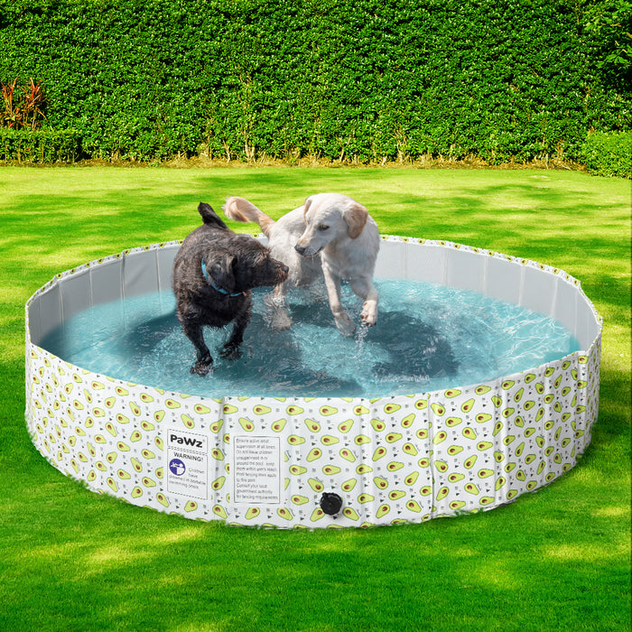 Pawzee 160cm Pet Swimming Pool | Portable Dog Cooldown Pool Fun Play - Avocado