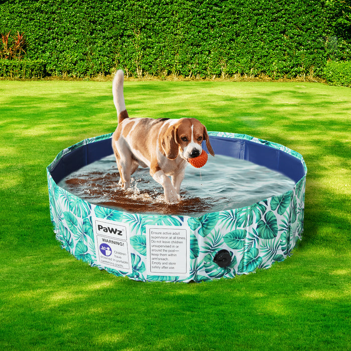 Pawzee 100cm Pet Swimming Pool | Portable Dog Cooldown Pool Fun Play - Summer