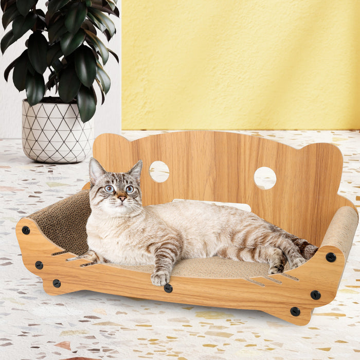 Pawzee Cat Kitten Claw Pet Bed | Kitty Scratching Post Cat Bed Sofa