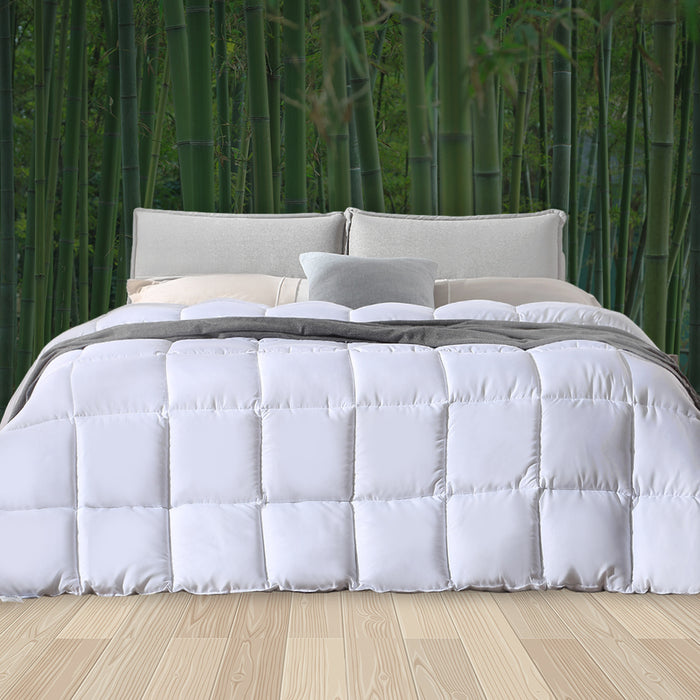 DreamZ Quilts Bamboo Quilt Winter All Season Bedding Doona 700GSM King Single