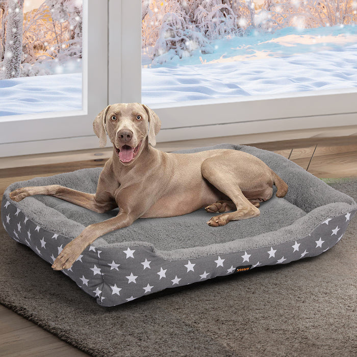 Pawzee Artso Soft Comfy Sofa Pet Bed | Cotton Filled Dog Bed - Grey XL