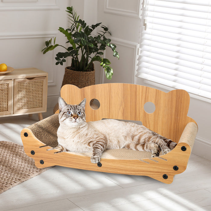 Pawzee Cat Kitten Claw Pet Bed | Kitty Scratching Post Cat Bed Sofa