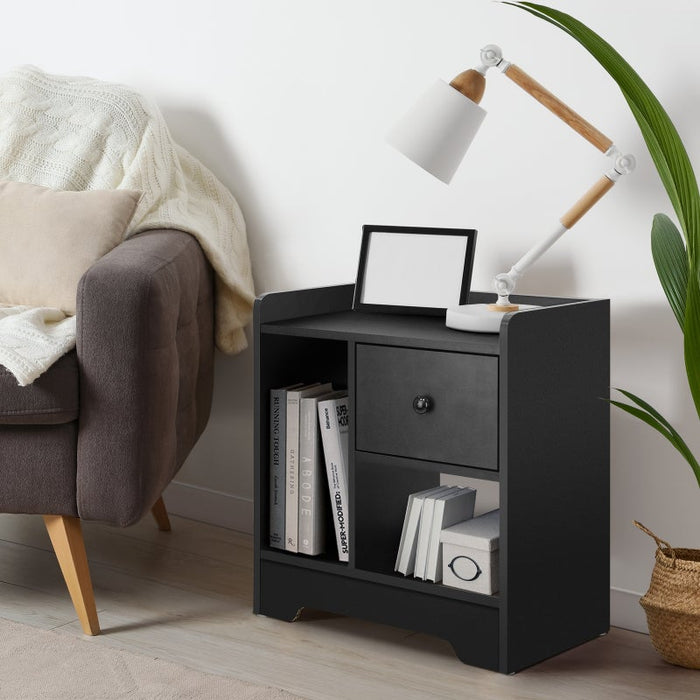 Junos Multi Storage Modern Bedside Table | Sleek Versatile Nightstand Table in 3 Colours