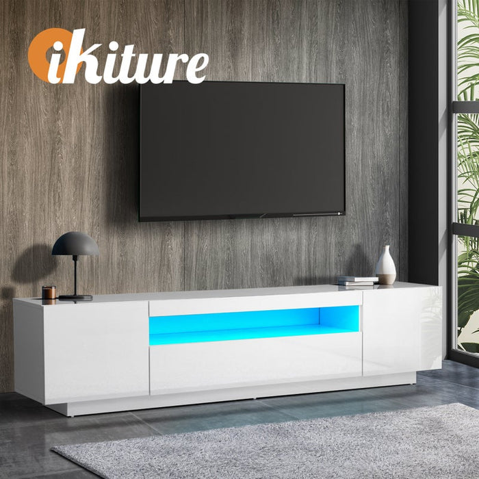 Markus LED 16 Light TV Cabinet 180cm Entertainment Unit | Hi Gloss TV Unit Stand | 2 Colours