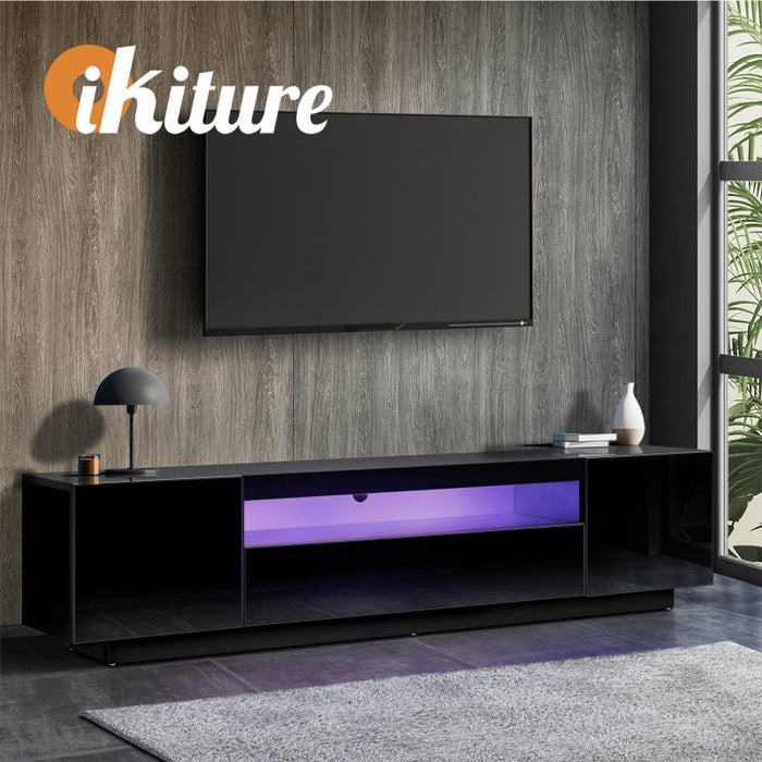 Markus LED 16 Light TV Cabinet 180cm Entertainment Unit | Hi Gloss TV Unit Stand | 2 Colours