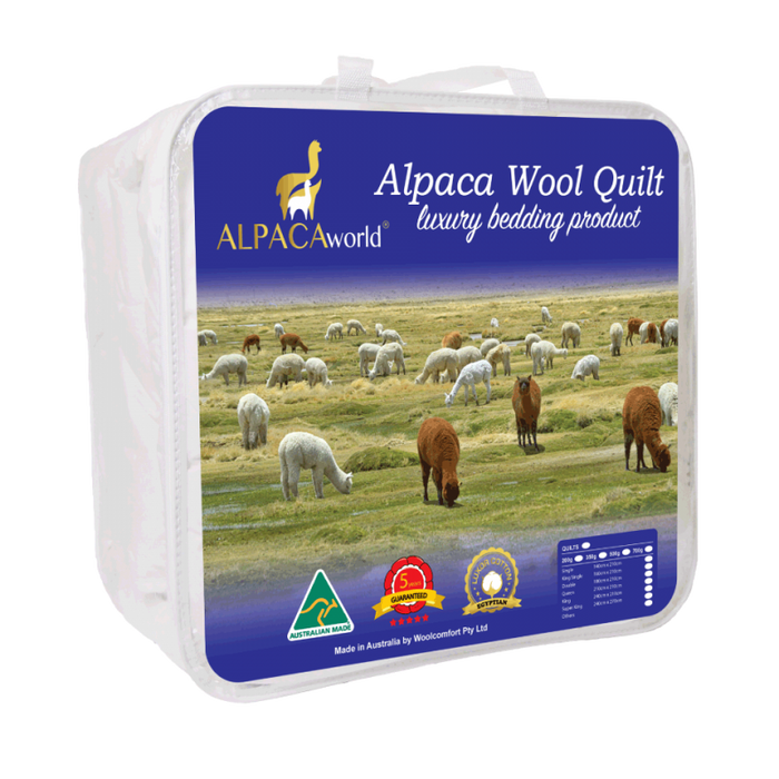 Premium Alpaca and Wool Quilt - Doona | 500GSM Winter Warmth | Made in Australia | 5 Sizes