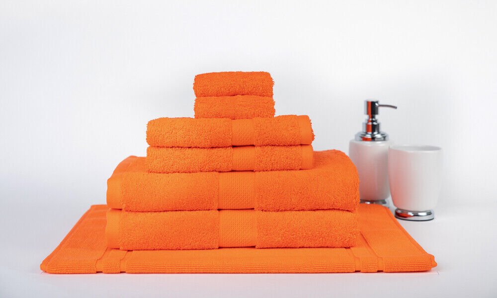 Nuvola 100% Premium Combed Cotton Large Bath Towel Set | 7 or 14pc Sets | Superior Abosrbance and Size  | 2 Sizes - 30 Colours