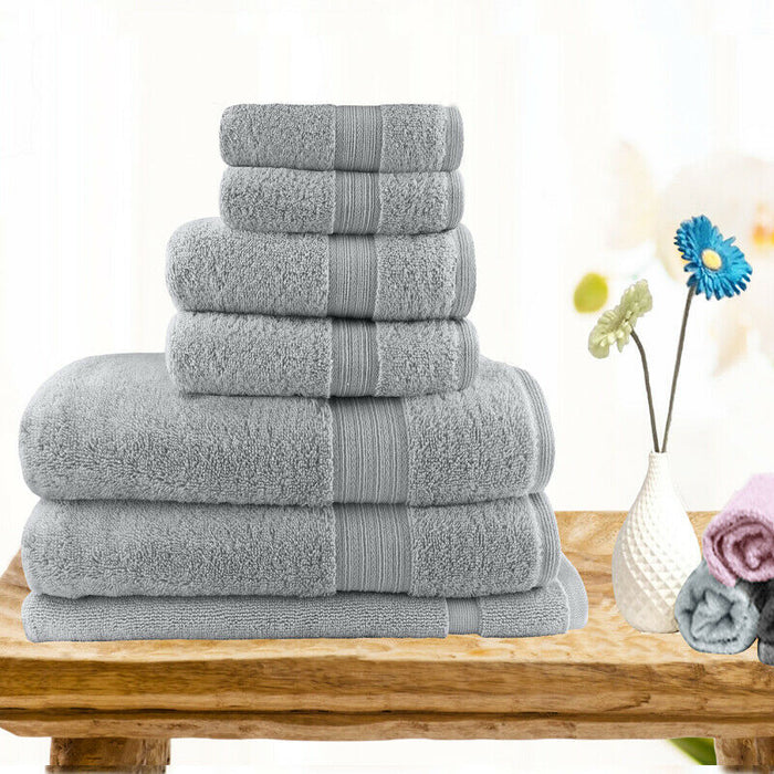 Softouch Highly Absorbent 100%  Premium  Cotton Towel Set | Hotel Quality Towel Sets | 7 or 14pc Sets | 7 Colours