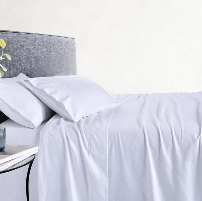 Twill-Woven Ultra Warm 100% Cotton Thermal Soft Flannelette Sheet Set 170GSM | Warm Winter Sheets | 7 Sizes - 5 Colours